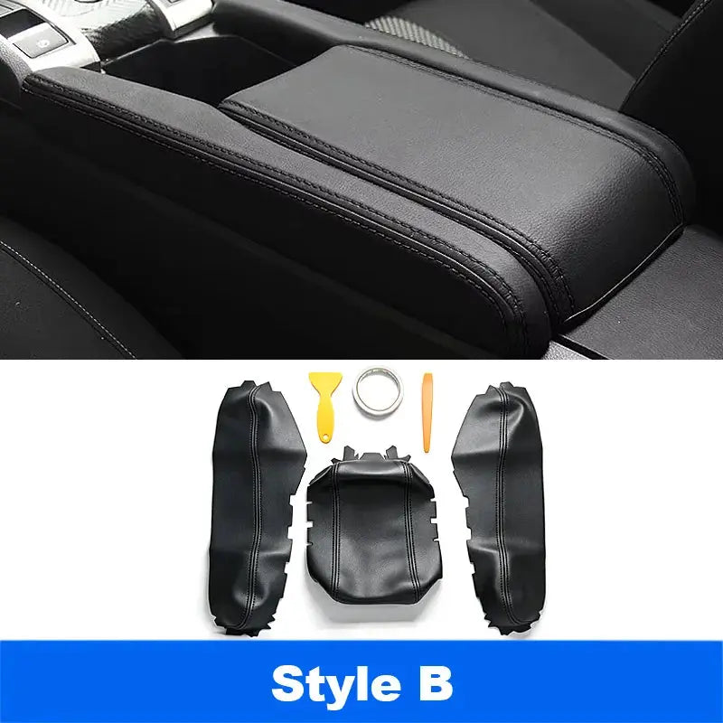 Vtear Car Armrest Cover Center Console Arm Rest Leather Anti-scratch Mat Protection Pad Accessory For Honda Civic 10th 2016-2021 by InterCyprus Trading Ltd