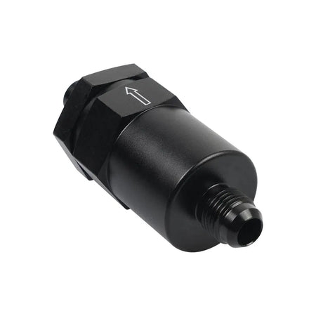 Aluminum 6AN Black Billet Inline Fuel Filter 30 Micron by InterCyprus Trading Ltd