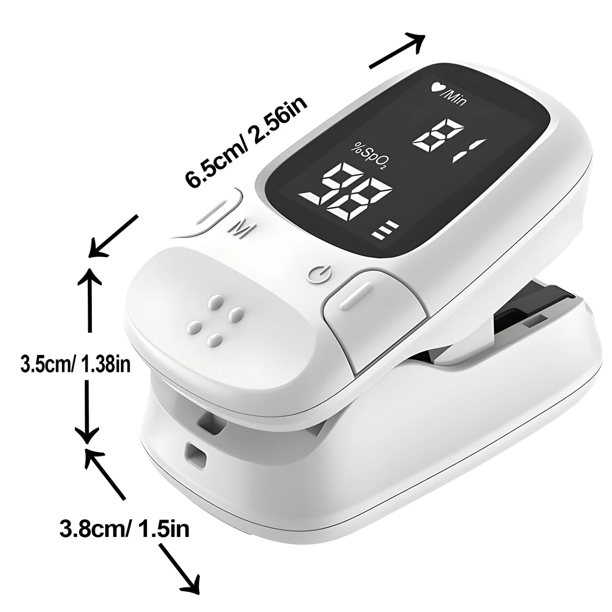 Portable Fingertip Pulse Oximeter - LED Quick Testing