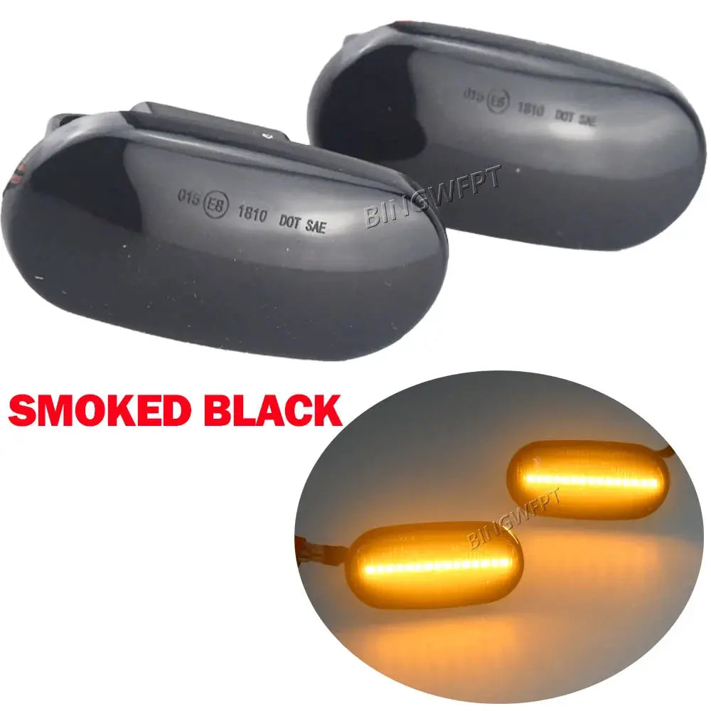 2PCS Side Marker Light Side Lights For HONDA Prelude CRX S2000 Integra Fit Del Sol Acura Civic LED Dynamic Turn Signal Lamp by InterCyprus Trading Ltd