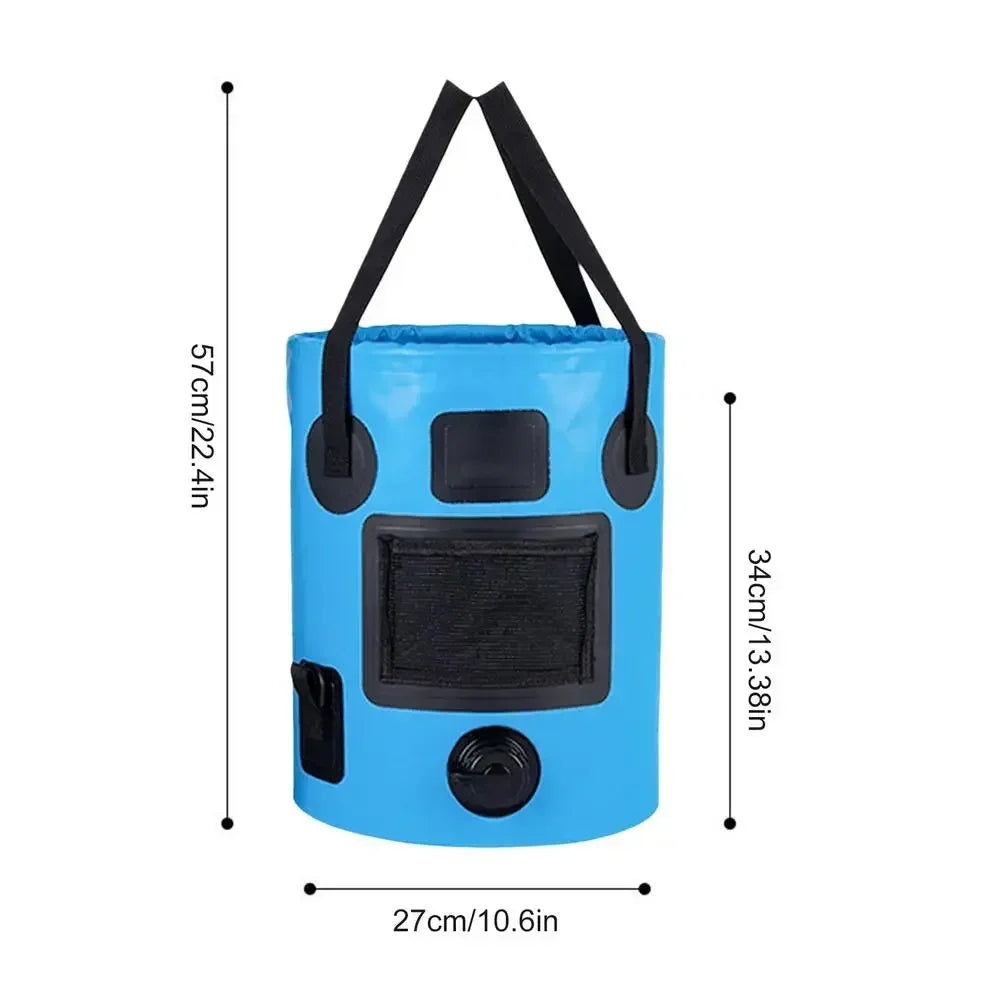 25L Portable Foldable Bucket &ndash; Waterproof Outdoor Water Storage Blue