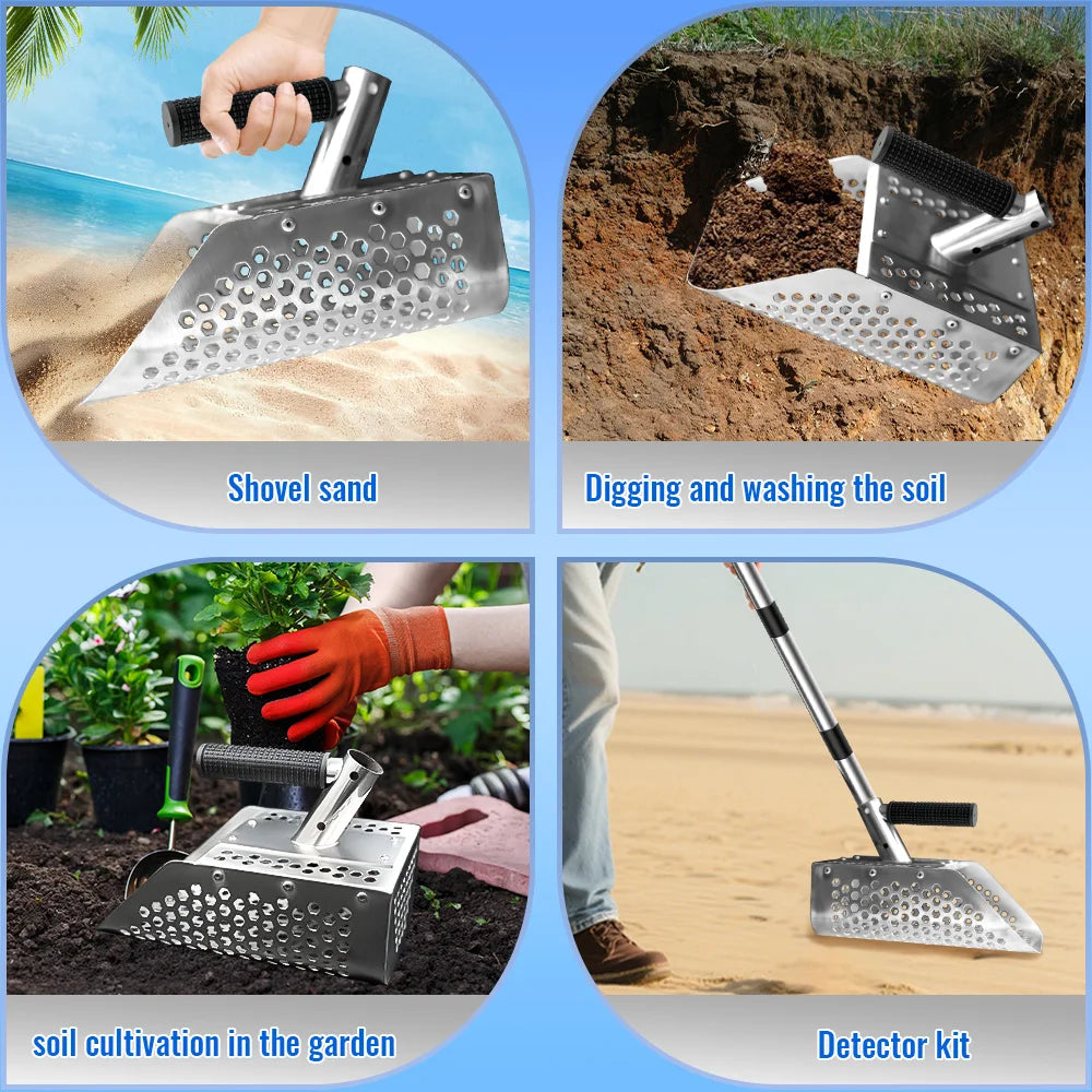 Beach Sand Scoop Shovel Metal Detector &ndash; Stainless Steel