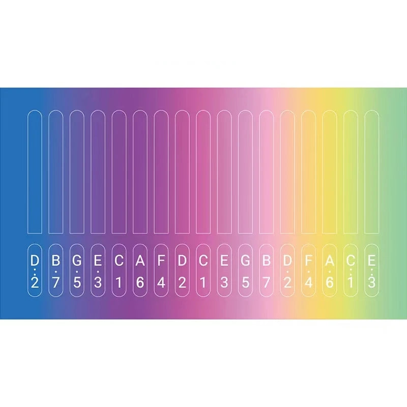 Miwayer 17 Keys Scale Kalimba Sticker &ndash; Easy Learning Tool