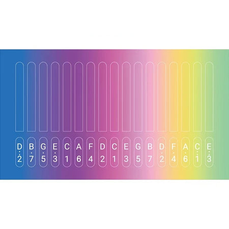 Miwayer 17 Keys Scale Kalimba Sticker &ndash; Easy Learning Tool