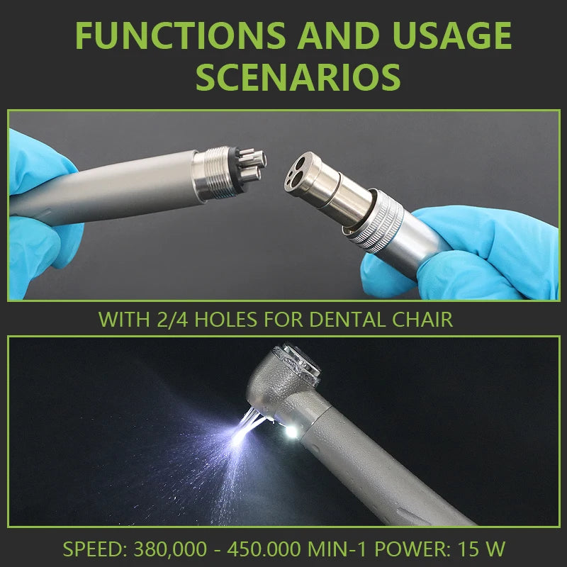 WJ Medical Dental High Speed LED Handpiece &ndash; Push Button