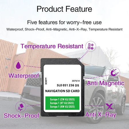 Skoda Amundsen 2 SD Card 32GB Europe UK &ndash; Europe Maps 2025