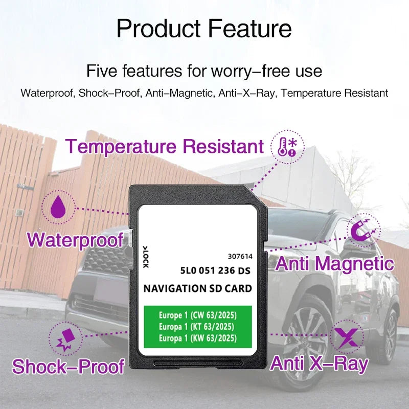 Skoda Amundsen 2 SD Card 32GB Europe UK &ndash; Europe Maps 2025