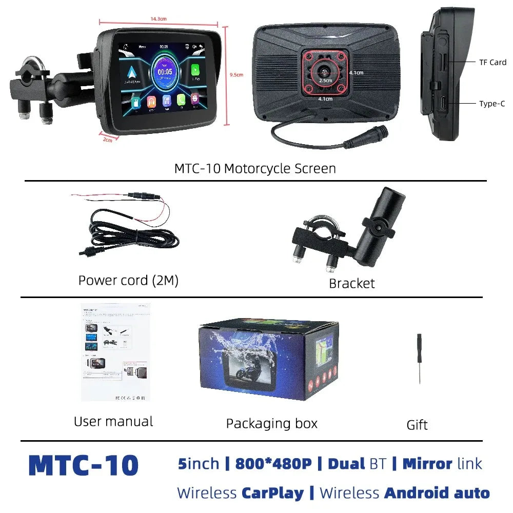 EKIY Carplay Display Screen &ndash; Wireless CarPlay and Android Auto Support MTC-10