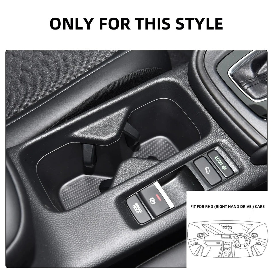 Adesivo per copertura portabicchieri della console centrale per Honda HR-V, motivo in fibra di carbonio