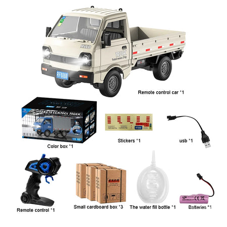 2.4G KF21 Scale Mini RC Cars Cargo Truck &ndash; Drift Function KF21-White
