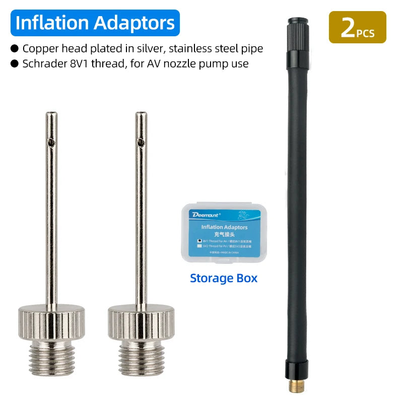 Deemount Pump Needle Adaptor &ndash; Durable Copper Head for Sports Ball Inflation 2pc N Quality Hose / CHINA