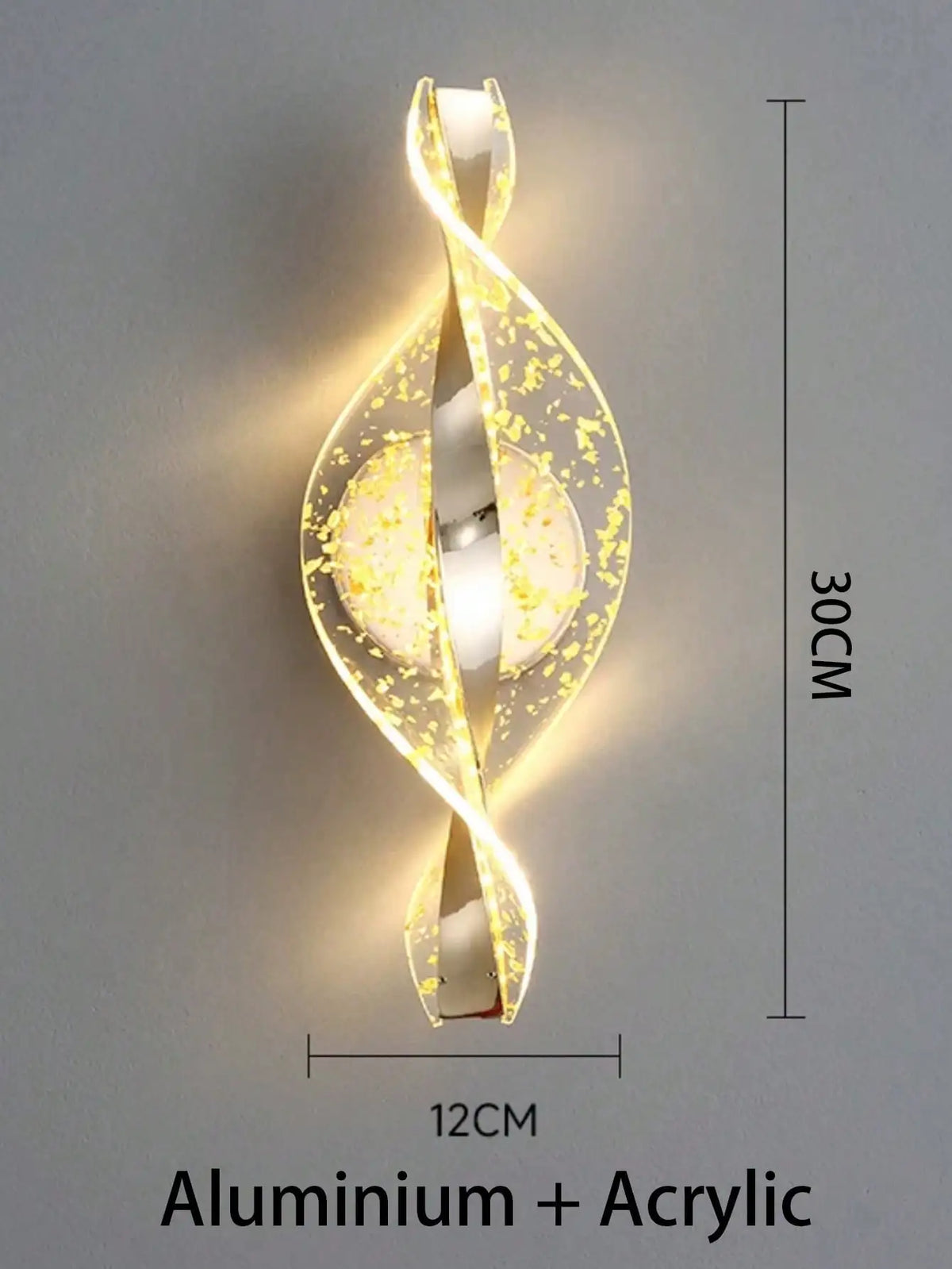 Acrylic 1pc Gold/Black Modern Wall Sconce &ndash; LED Lighting 1pc-gold-jinbo