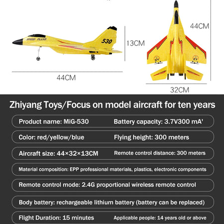 MiG-530 RC Plane EPP Foam Aircraft - 2.4G Remote Control