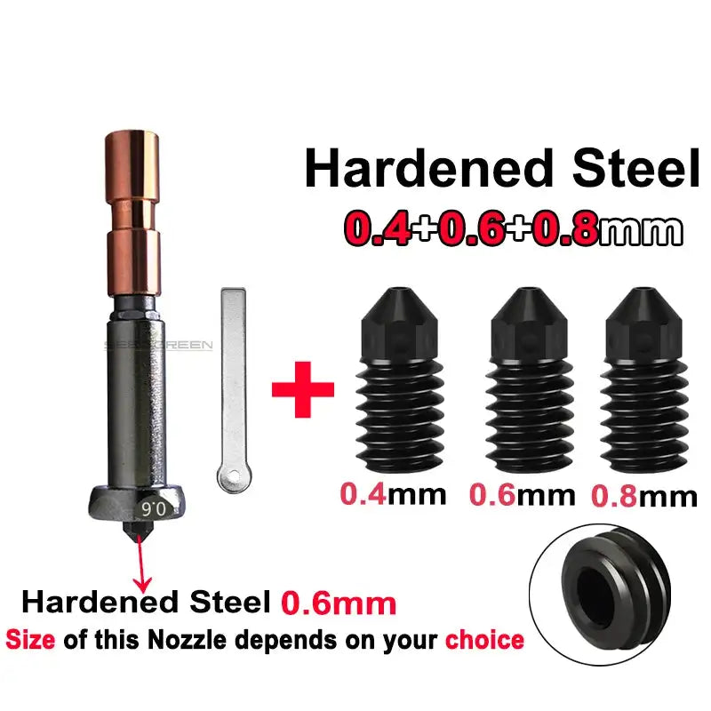 Upgrade Nozzle For Anycubic Kobra 3 Max 0.4mm 0.6mm 0.8mm 0.6-HS-468