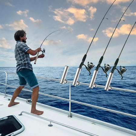 2 Pcs Stainless Steel Marine Rod Holders &ndash; Adjustable