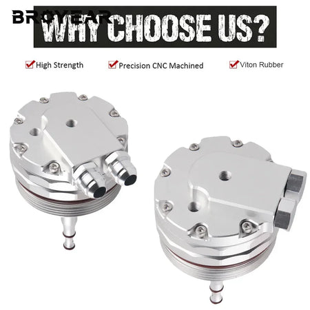 Engine Oil Cooler Adapter Aluminum for BMW E46 E36 E39 E60 E61 by InterCyprus Trading Ltd