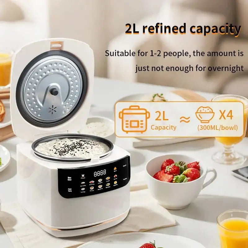Multi Cooker Electric Rice Cooker 2L Nonstick Pot Steamer