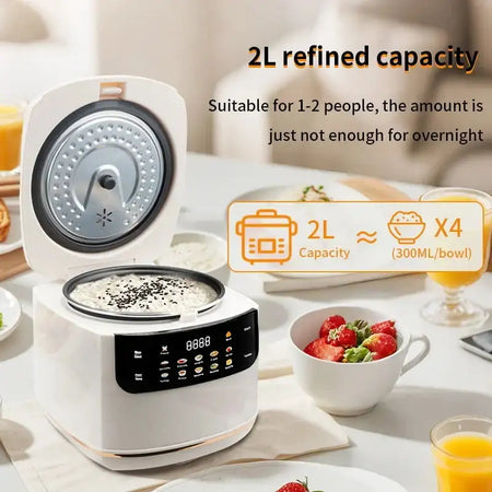 Multi Cooker Electric Rice Cooker 2L Nonstick Pot Steamer