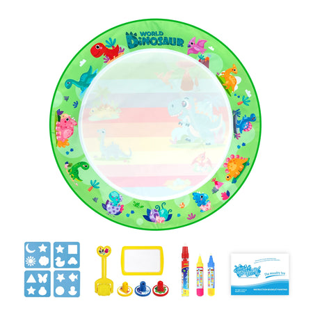 Kids Magic Water Drawing Mat &ndash; Reusable Doodle Board for Creative Play B 80x80CM