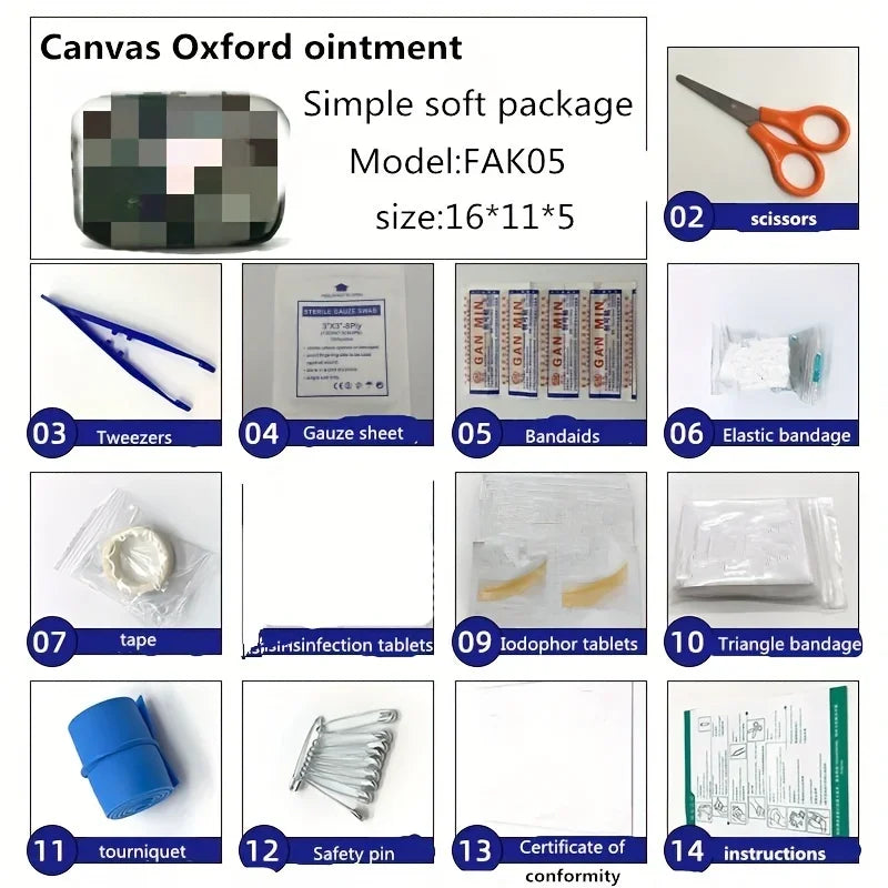 Emergency Car Mounted Civil Defense Kit &ndash; All Weather Ready FAK05