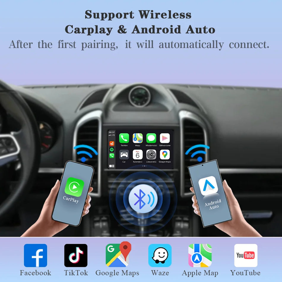 Autotop Linux Trådlös CarPlay Gränssnitt För Porsche PCM