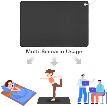 35.4x23.6Inch Grounding Mat &ndash; Pain Relief Sleep Aid