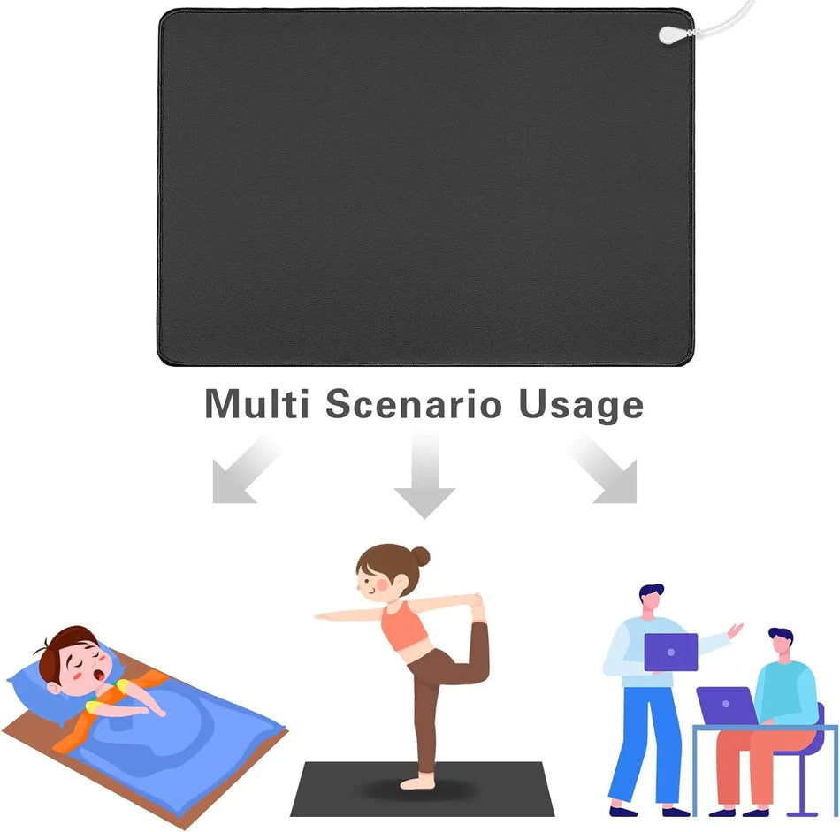 35.4x23.6Inch Grounding Mat &ndash; Pain Relief Sleep Aid