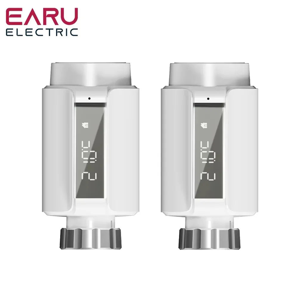 Tuya Smart Bluetooth Radiator Actuator with Programmable Thermostat 2pc TV06 / CHINA
