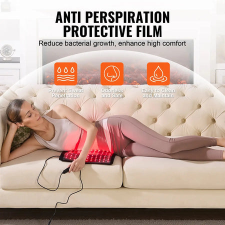 Red Light Therapy Pad With 264 LEDs 10Hz Pulse For Pain
