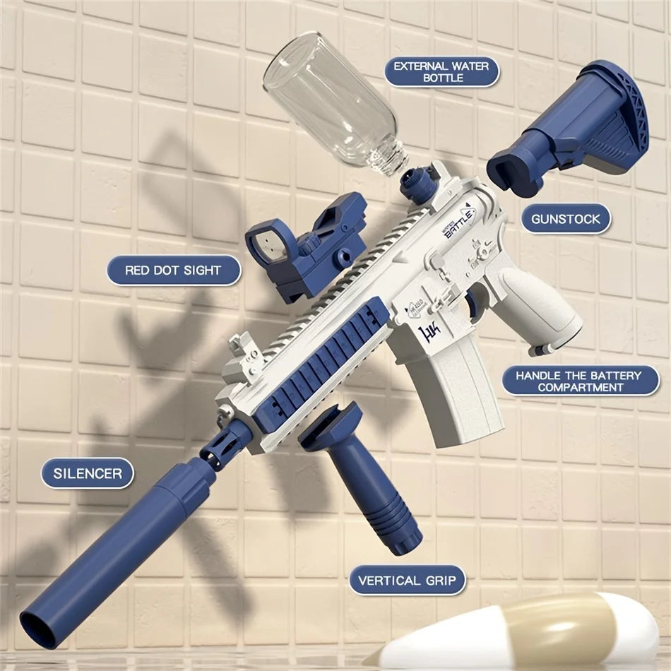Automatic Electric Water Gun Toy, Large-Capacity for Outdoor Beach Fun