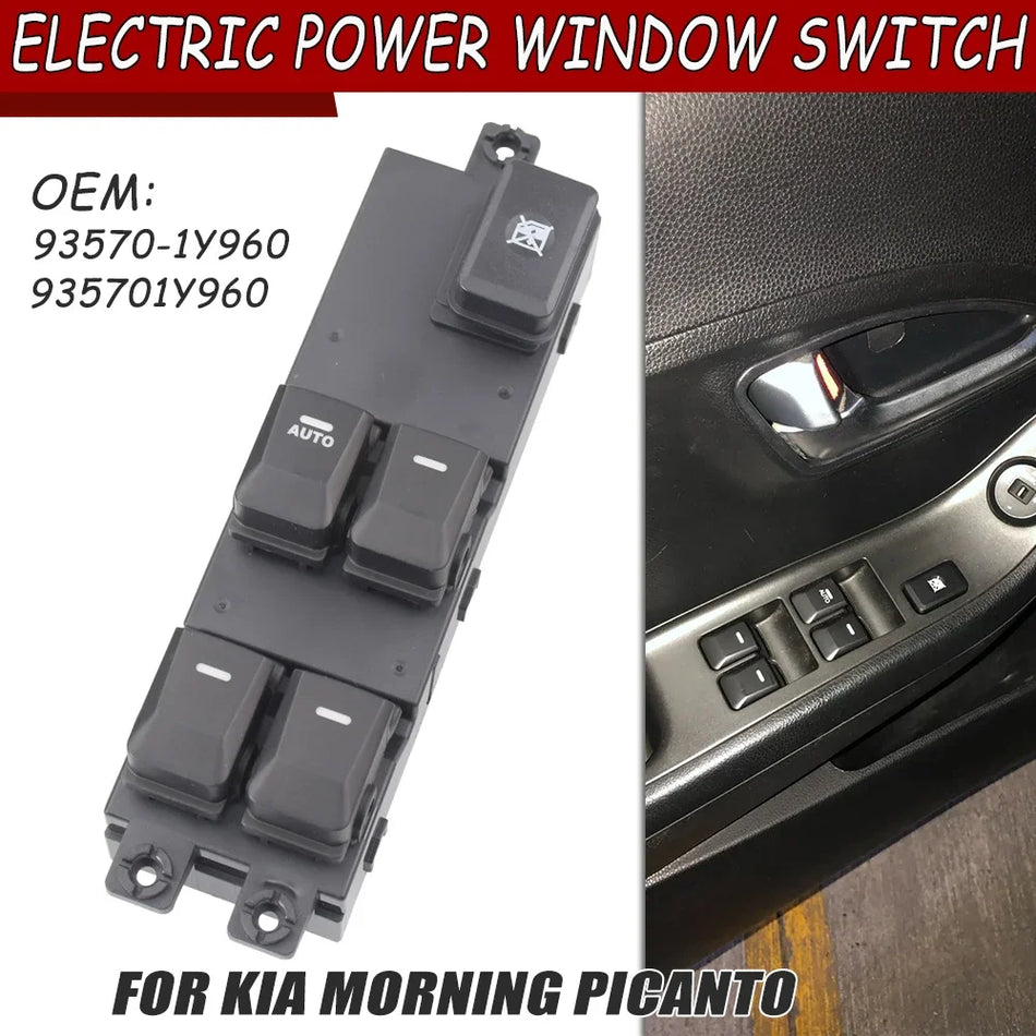Elektrický spínač predného ľavého okna pre Kia Morning Picanto