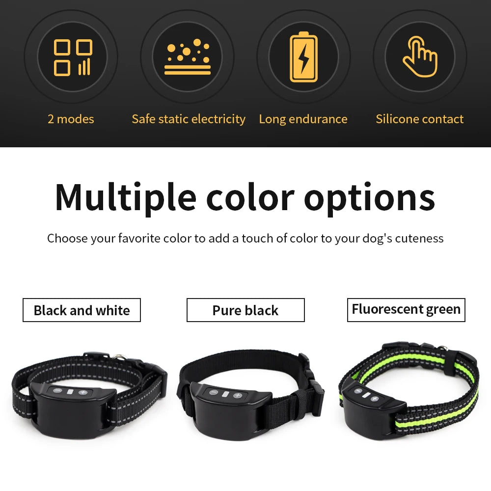 Electric Anti Bark Collar - USB Rechargeable Beep and Shock