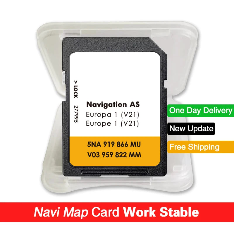 V21 AS Europe Sat Nav SD Card 32GB Navi &ndash; Europe Maps for VW AS V21 32GB / CHINA
