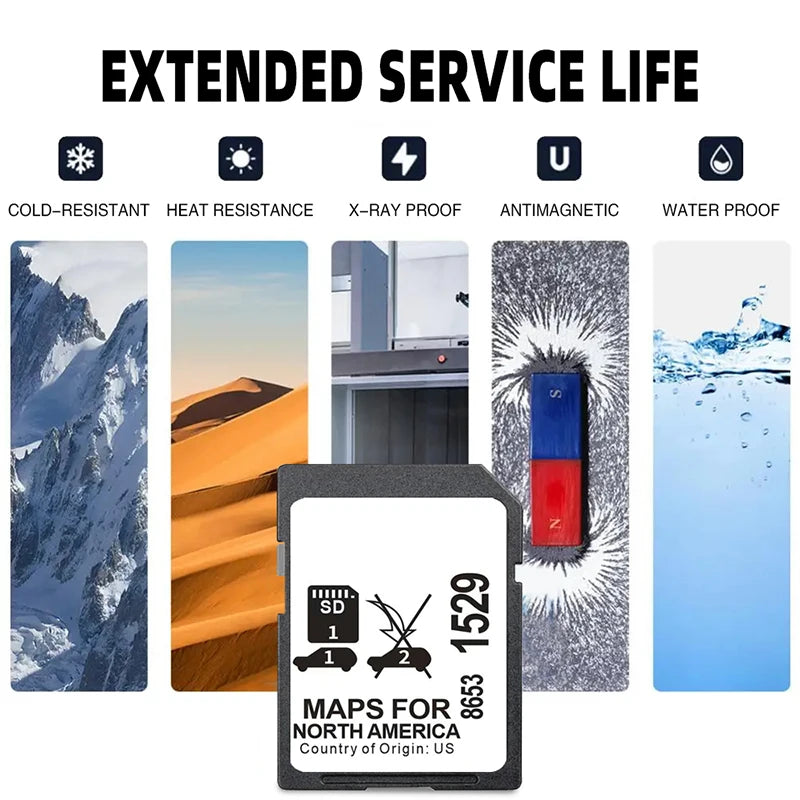 GM 8653-1529 Nav SD Card &ndash; USA Canada Mexico Maps 2023