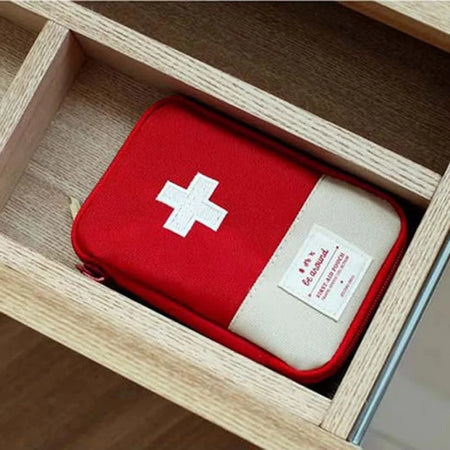 Compact Portable First Aid Kit for Travel and Outdoor Emergencies