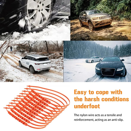 Car Tire Chains Winter Snow Tyre Anti Skid &ndash; Lightweight