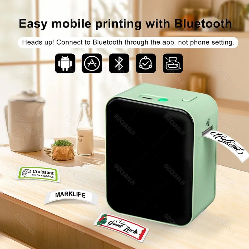 Mini pametni termalni tiskalnik nalepk P15 D110 Bluetooth brezbarvni tiskalnik nalepk
