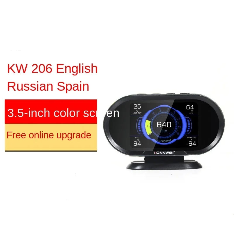 KONNWEI KW206 OBD2 Car Computer &ndash; Fuel And Temp Readout KW206