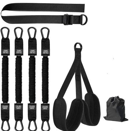 Mojoyce Heavy Duty Pull Up Assistance Resistance Bands Black 300 LBS