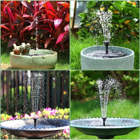 1W/1.5W/2.5W Outdoor Solar Fountain Kit &ndash; Six Nozzle System