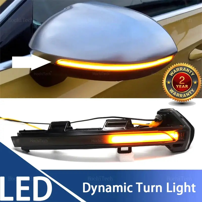 Dynamic LED Turn Signal Lights Rearview Mirror Indicator Blinker Repeater For VW Passat B8 Arteon 2015 2016 2017 2018 2019 by InterCyprus Trading Ltd