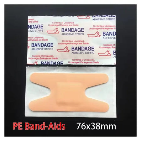 100 Pcs Medical Anti Bacteria Band Aid &ndash; Waterproof Plaster H Type (7.6x3.8 cm) / 100 pcs