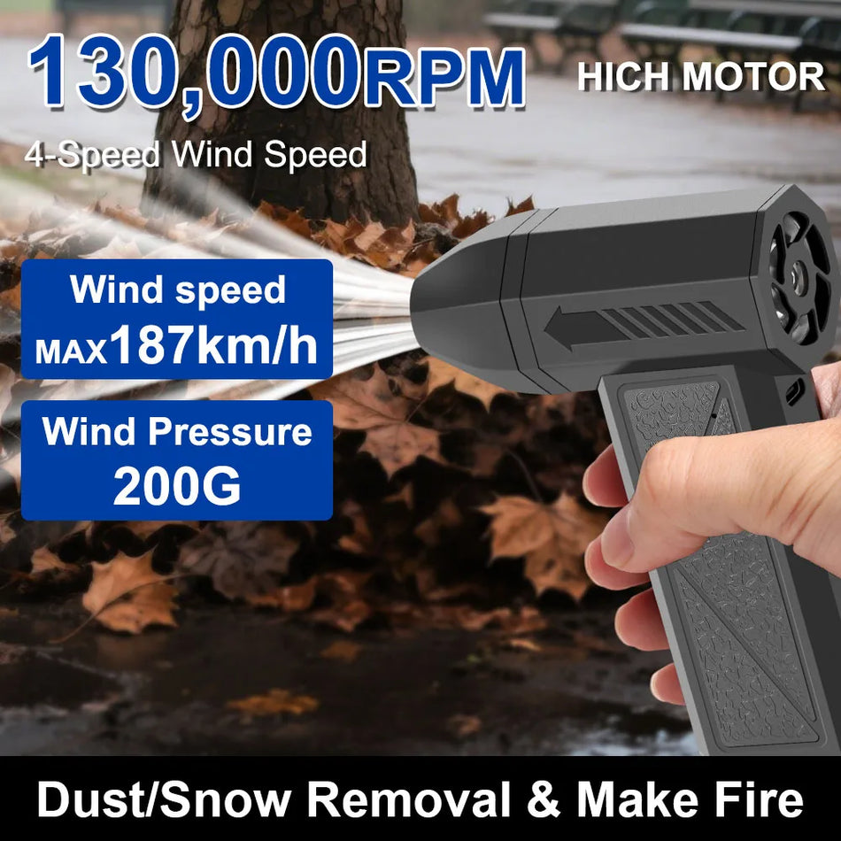 Kišeninis Turbo Oro Pūstuvas 130000RPM, Nešiojamas Dulkių Valytuvas ir Pūstuvas