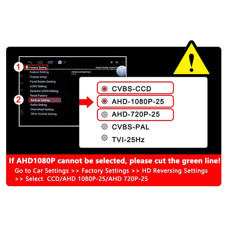 1080P/720P AHD CCD Vehicle Rear View Reverse Camera Lens Night Vision Parking Reverse Camera CVBS Rear Camera HD Color Image by InterCyprus Trading Ltd
