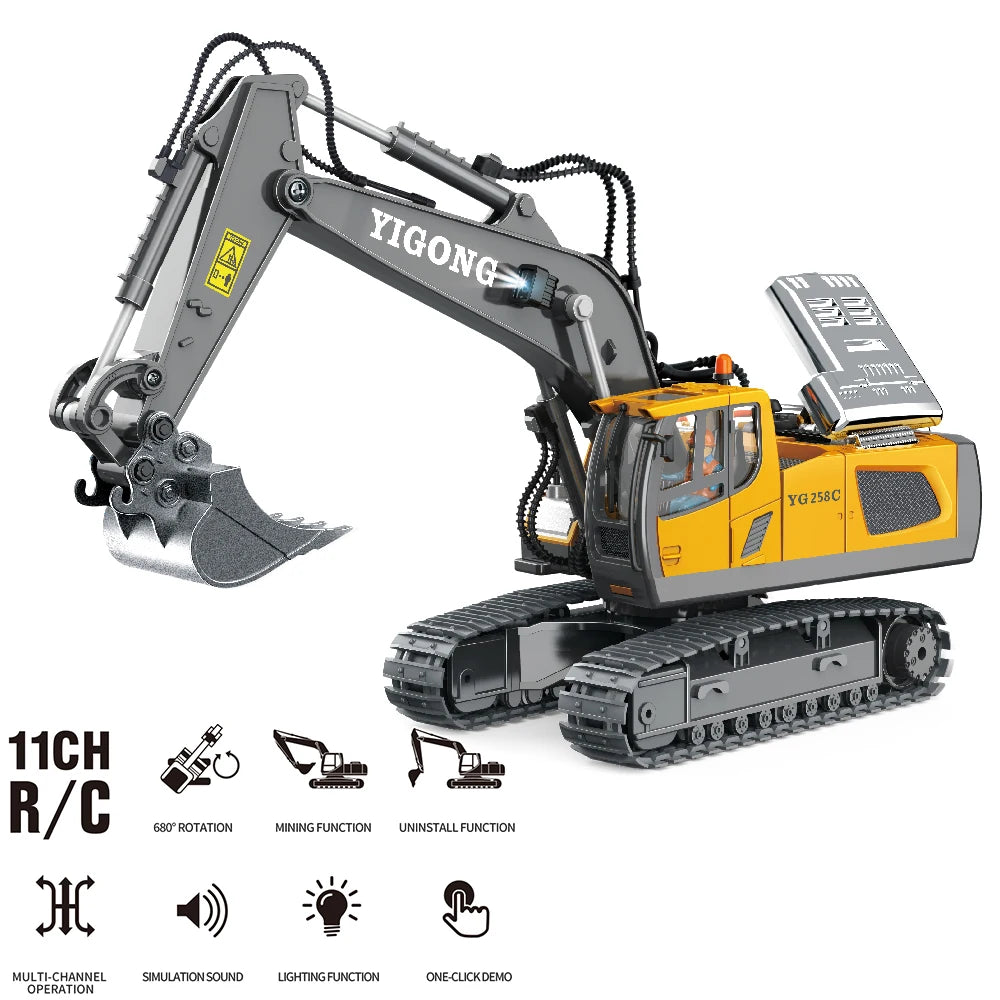 1:20 RC Excavator &ndash; 2.4G Remote Control Bulldozer Toy