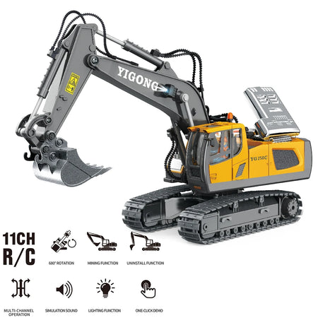 1:20 RC Excavator &ndash; 2.4G Remote Control Bulldozer Toy
