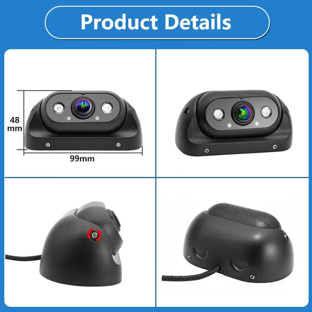 SMARTOUR 4PIN Heavy Duty Metal Case AHD 1080P Sensor Rear View Camera Backup Reversing Waterproof 12-24v For Caravan Truck Bus by InterCyprus Trading Ltd