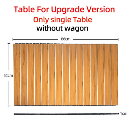 Collapsible Folding Utility Beach Cart Wagon - Heavy Duty Portable Garden &amp; Camping Trolley ZB-upgrade