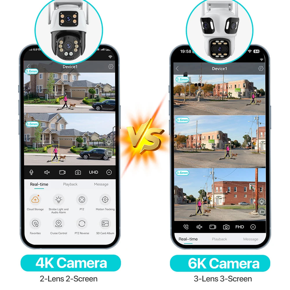 6K HD Outdoor PTZ IP Camera with Auto Tracking