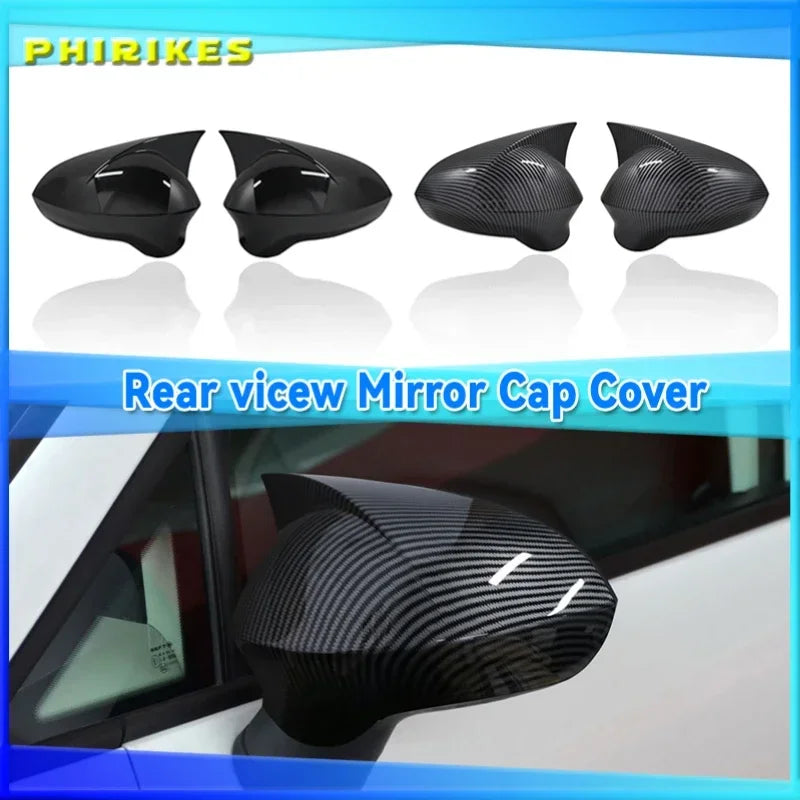 Καλύμματα Καθρέφτη Πίσω Ibiza Cupra 2009-2017 Πιάνο Μαύρο